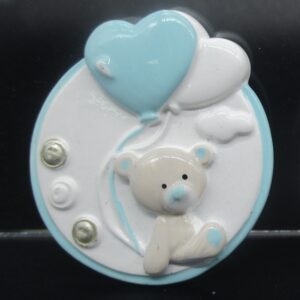 MAGNETE TONDO BOY ORSETTO CUORE