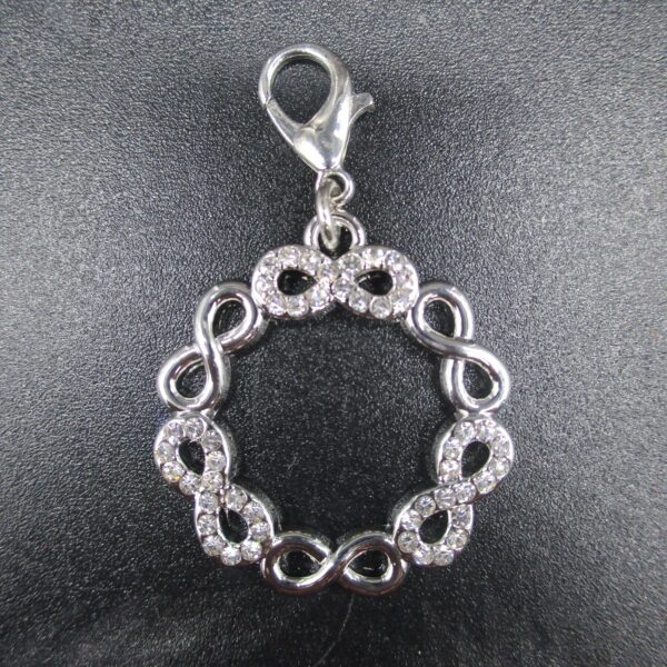 PORTACHIAVI CHARMS INFINITO STRASS