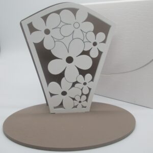 LAMPADA FIORI BASE FANGO