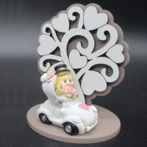 ALBERO MINI FANGO SPOSI SU AUTO
