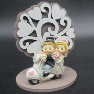 ALBERO MINI FANGO SPOSI SU VESPA
