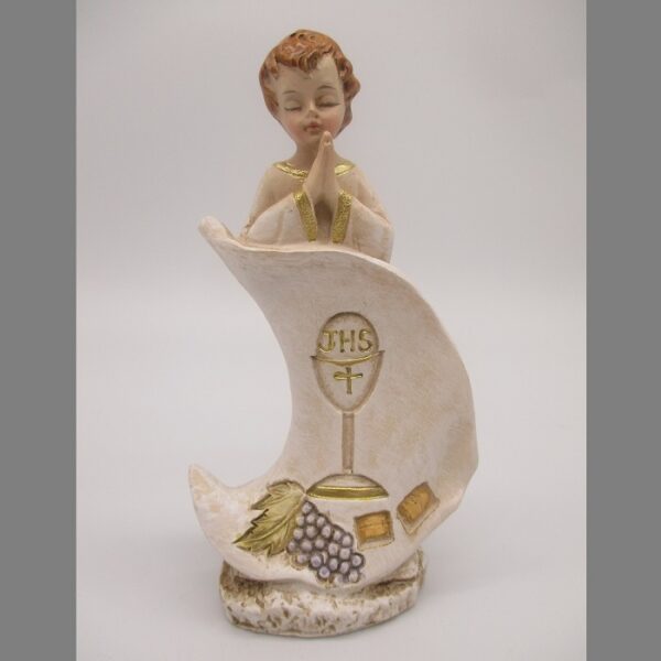 STATUINA RESINA BIMBO COMUNIONE
