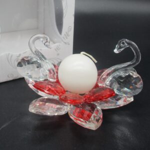 FIORE CIGNI SWAROVSKI AMBRA