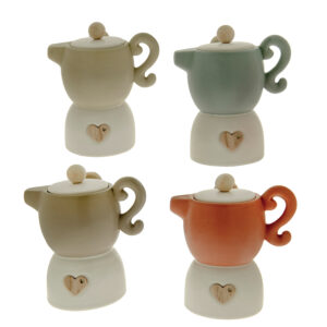 MOKA CON APPLICAZIONE CUORE DI LEGNO
