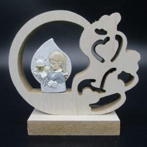 BIMBA COMUNIONE LEGNO-RESINA