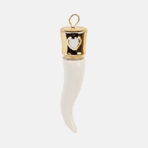 CORNETTO BIANCO-ORO DA APPENDERE