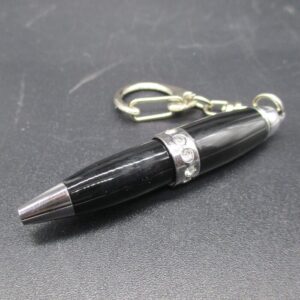 PENNA PORTACHIAVI STRASS NERA