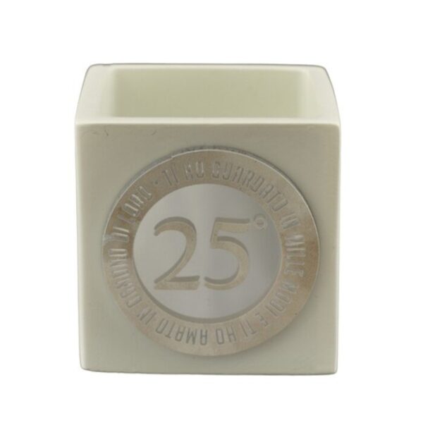 VASETTO CUBO 25° ARGENTO