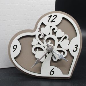 OROLOGIO CUORE ALBERO FANGO
