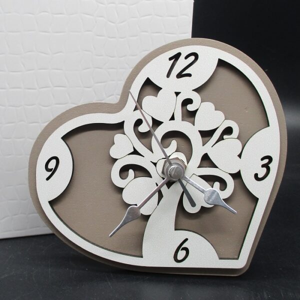 OROLOGIO CUORE ALBERO FANGO