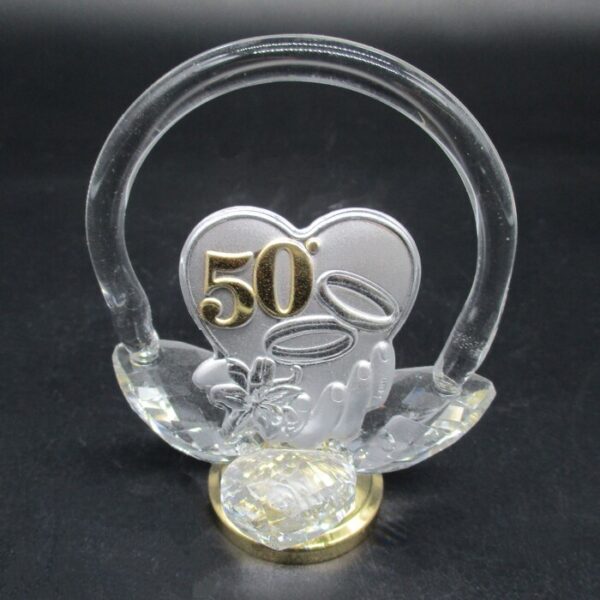 CESTINO PICCOLO MURANO 50° BASE ORO
