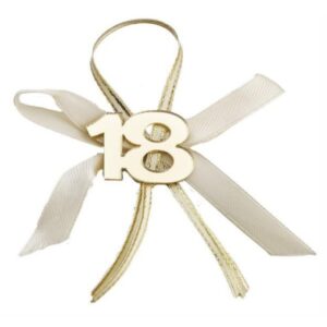 APPL.18° PLEXI GOLD CON FIOCCO