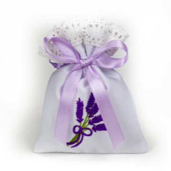 SACCHETTO RICAMATO LAVANDA