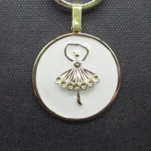 PORTACHIAVI ORO BALLERINA