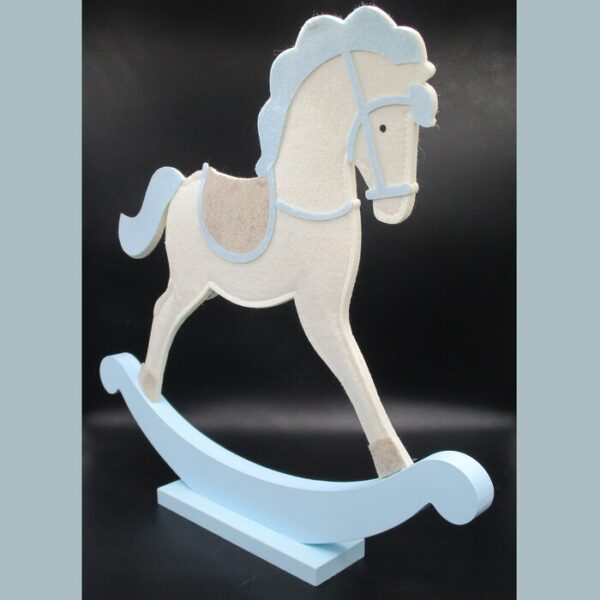 CAVALLINO DONDOLO AZZ/ROSA FELTRO