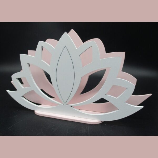 LAMPADA FIOR DI LOTO AZZURRO/ROSA - immagine 2