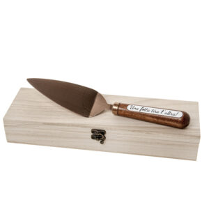 BRONZE PALETTA 27CM IN WOOD + BOX