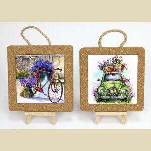 SOTTOPENTOLA DEC.LAVANDA 15X15+BOX