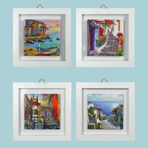 QUADRO MDF+CERAM.DEC.PAESAGGI 15X15