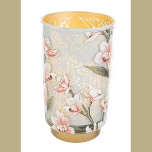 LAMPADA VETRO FIORI D12XH20+SHOPPER