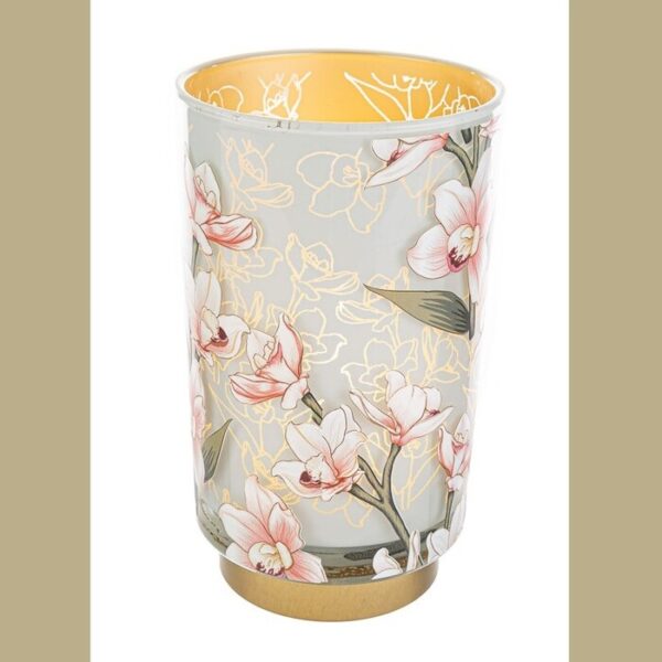 LAMPADA VETRO FIORI D12XH20+SHOPPER