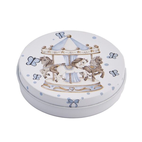 TIN BOX CANDELA CAROUSEL BOY-GIRL