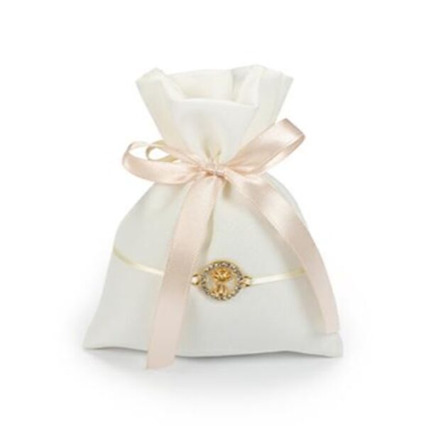 SACCHETTO COTONE CON ANGIOLETTO STRASS
