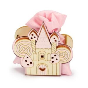 SCATOLA CASTELLO PLEX-LEGNO CON SACCHETTO