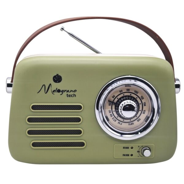RADIO VINTAGE BLUETOOTH PANNA/VERDE - immagine 2