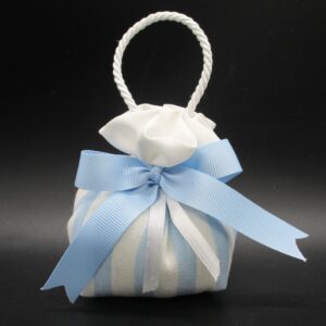 BORSA LON.RIGHE CIELO-ROSA