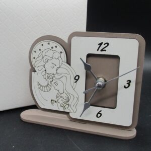 OROLOGIO QUADRATO SACRA FAMIGLIA FANGO