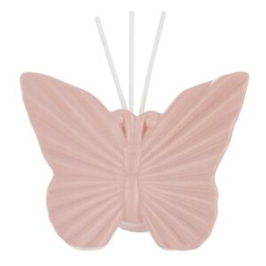 PROFUMATORE FARFALLA PORCELLANA ROSA + ASTUCCIO