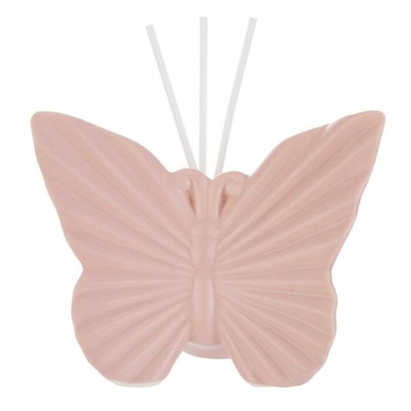 PROFUMATORE FARFALLA PORCELLANA ROSA + ASTUCCIO