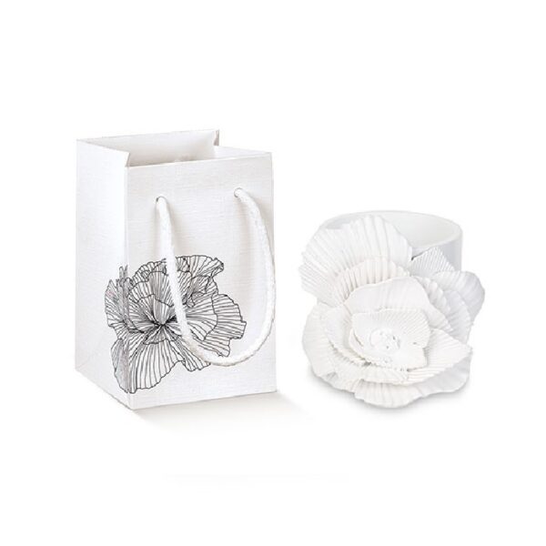 CACHEPOT FIORE PLISSE'CON SCATOLA
