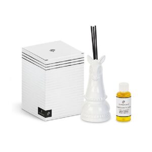 DIFFUSORE CAVALLO SCACCHI BIANCO 50ML CON SCATOLA